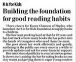 K is for Kids: Building a Foundation for Good Reading Habits: A Naples Daily News Editorial.