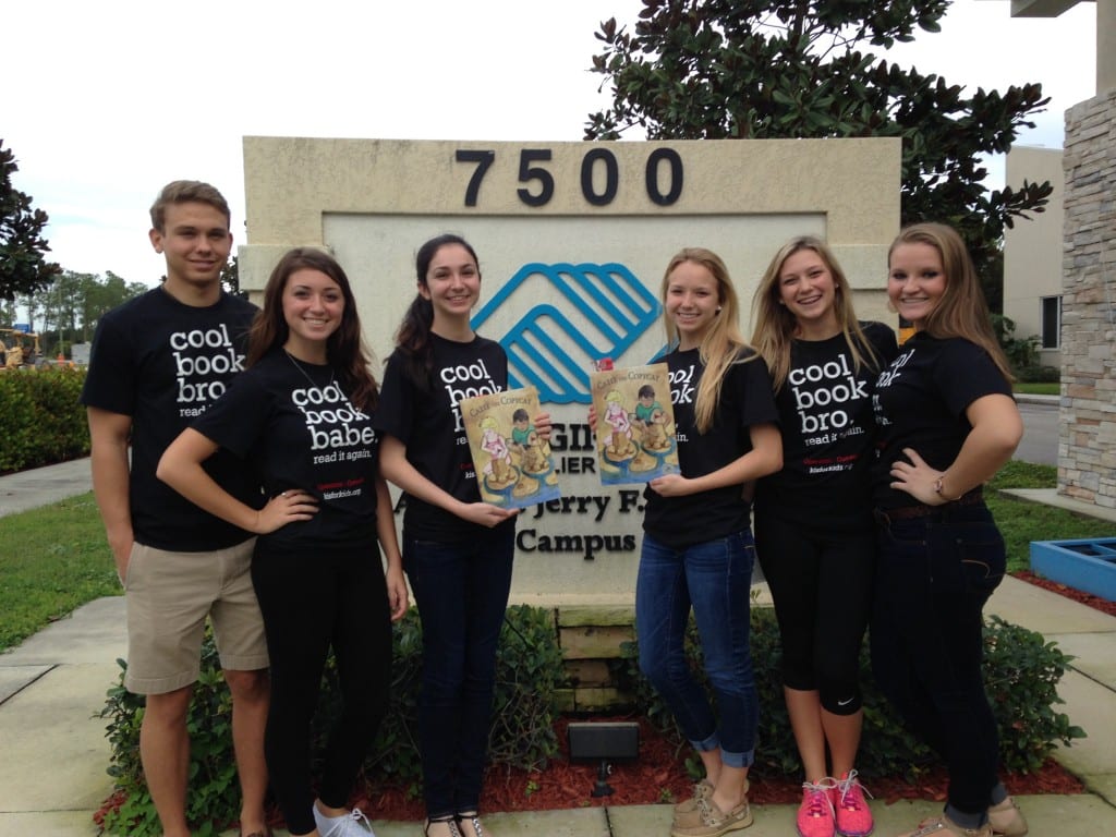 Members of Operation Outreach Gulf Coast High School at the Boys & Girls Club of Collier County. The students gave over 80 first graders a complimentary children's book "Catie the Copycat" thanks to its author Juliana Howard. Photo courtesy of K is for Kids Foundation